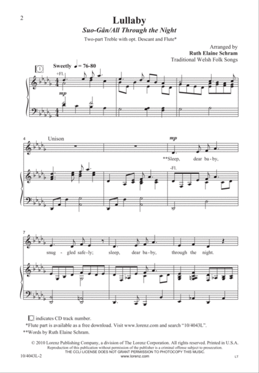 Lullaby Lullaby 2-Part scores gallery preview page 3