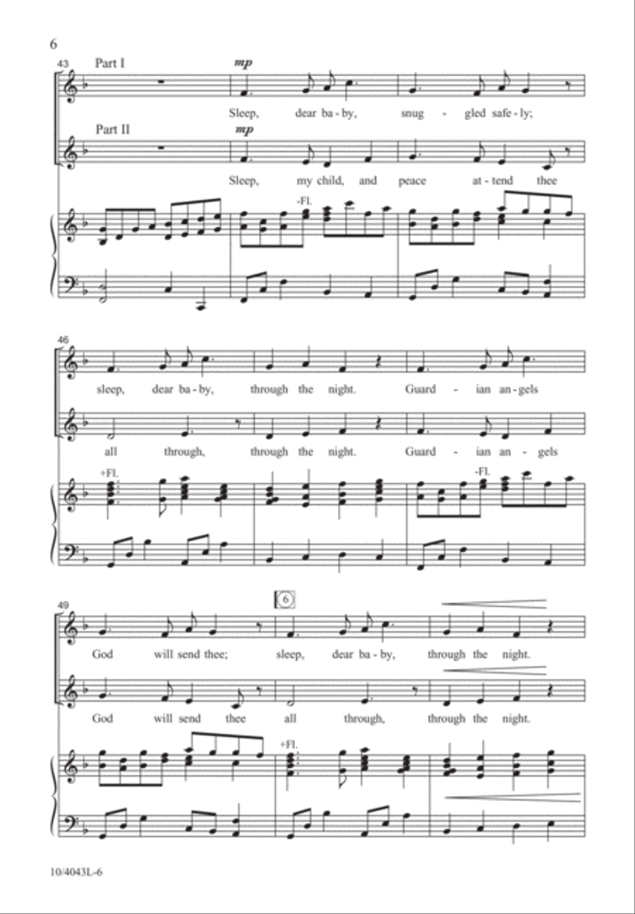 Lullaby Lullaby 2-Part scores gallery preview page 7