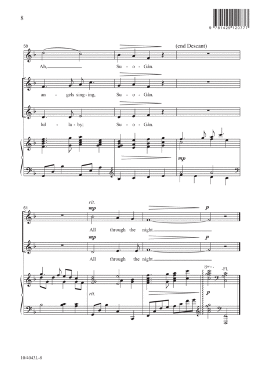 Lullaby Lullaby 2-Part scores gallery preview page 9