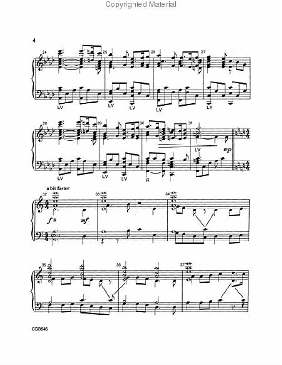 Fantasia on Greensleeves (Handbell Score) - 3-6 octaves 5-Octaves scores gallery preview page 3