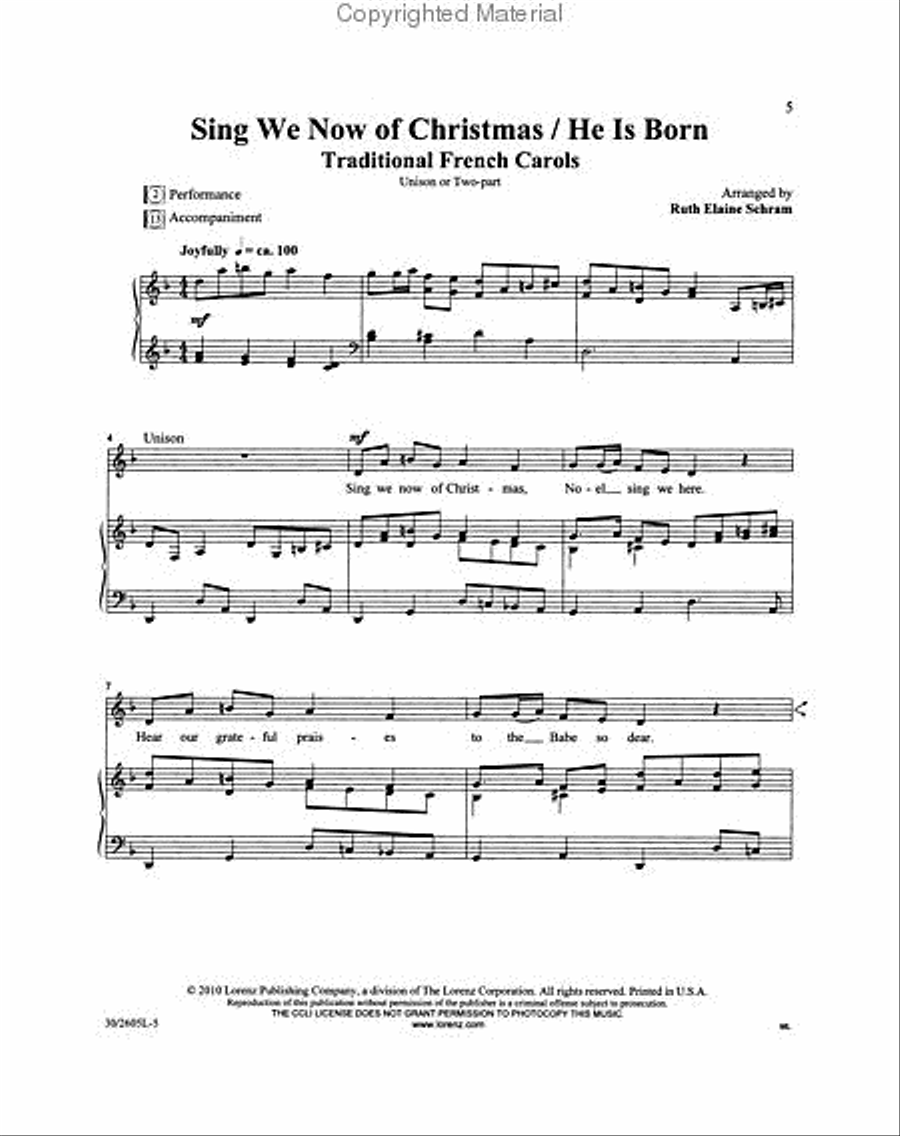 Simply Carols - Songbook and Performance/Accompaniment CD Unison Choir scores gallery preview page 2