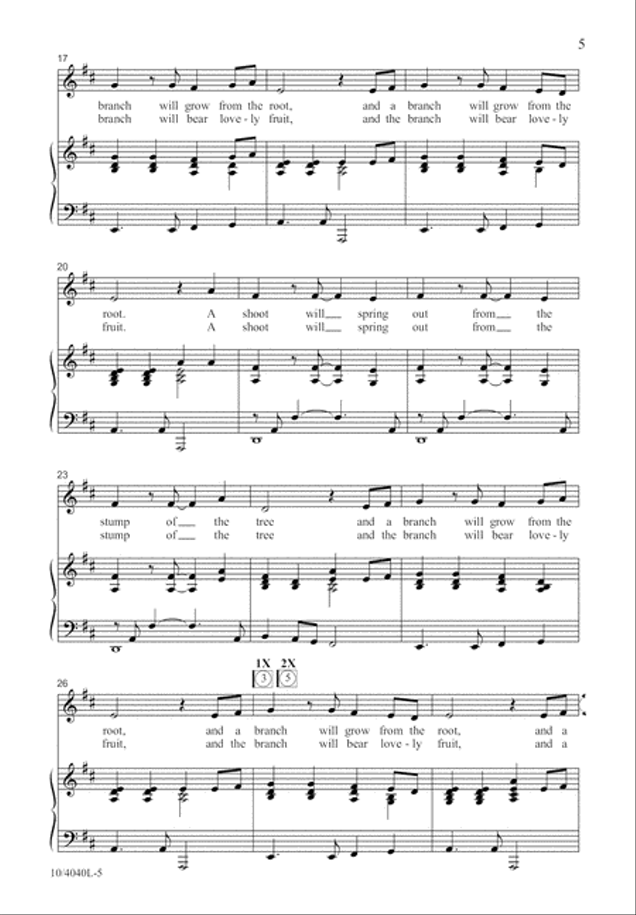 A Child Will Lead the Way Unison Choir scores gallery preview page 6