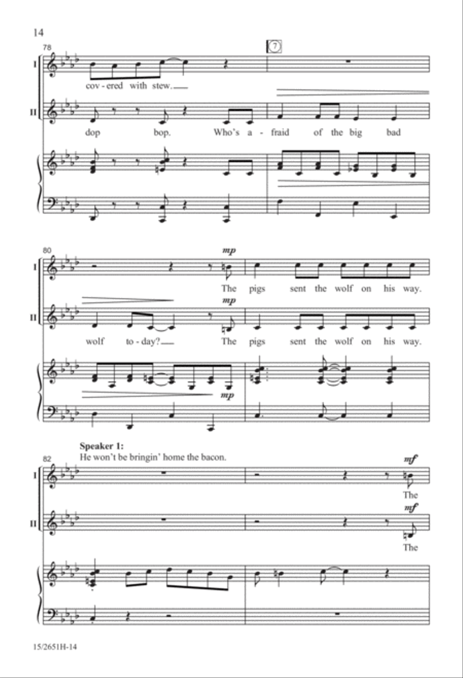 The Swine Song The Swine Song 2-Part scores gallery preview page 15