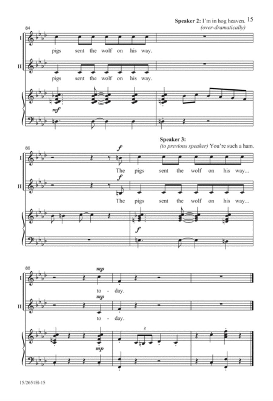 The Swine Song The Swine Song 2-Part scores gallery preview page 16
