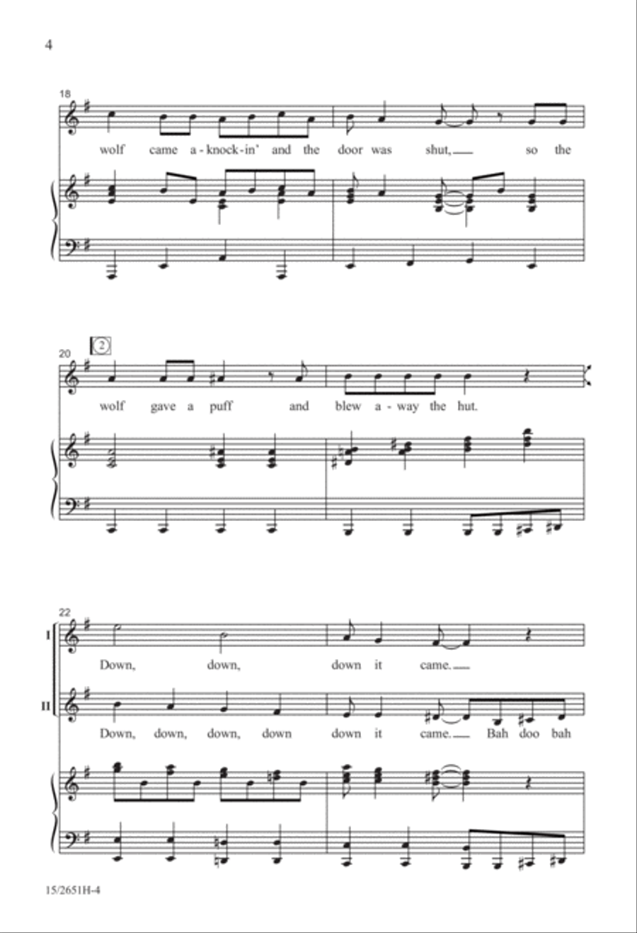The Swine Song The Swine Song 2-Part scores gallery preview page 5