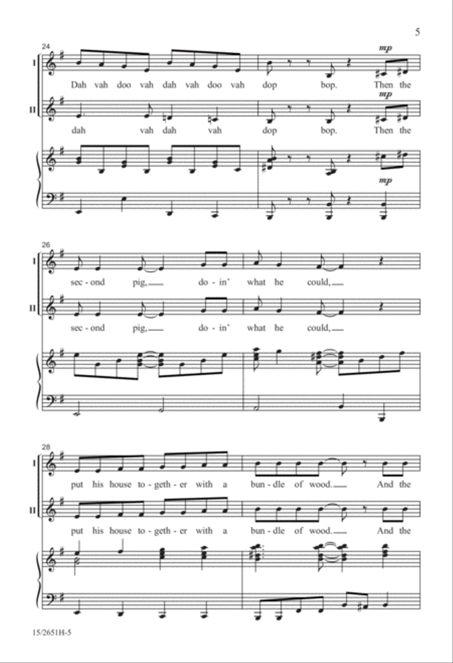 The Swine Song The Swine Song 2-Part scores gallery preview page 6