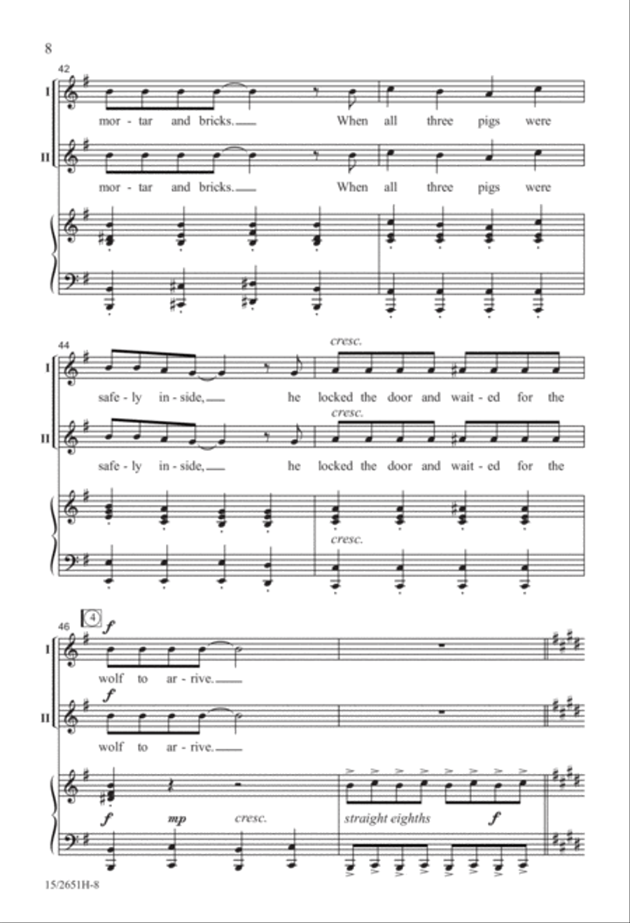 The Swine Song The Swine Song 2-Part scores gallery preview page 9