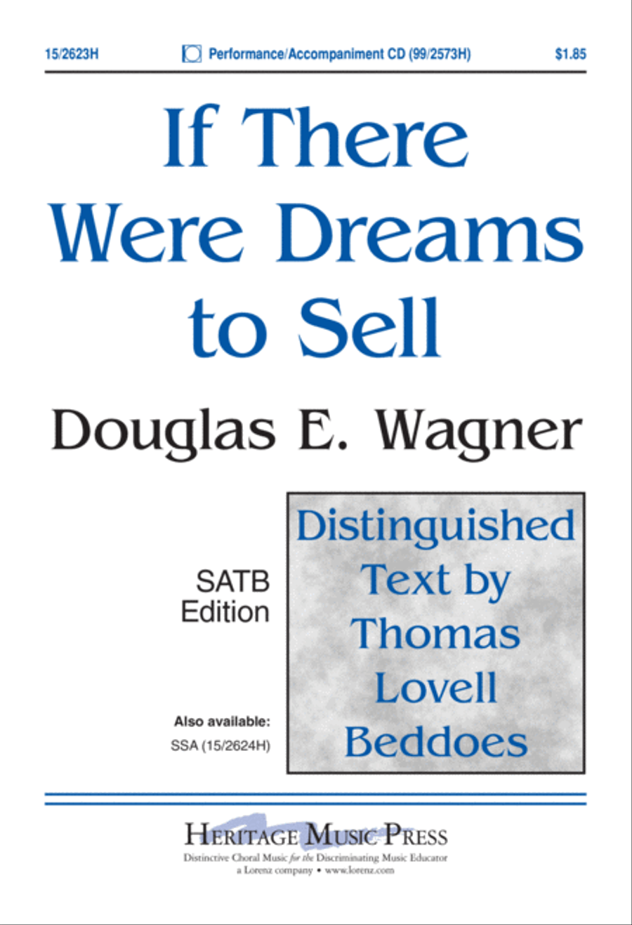 If There Were Dreams to Sell 4-Part scores gallery preview page 2
