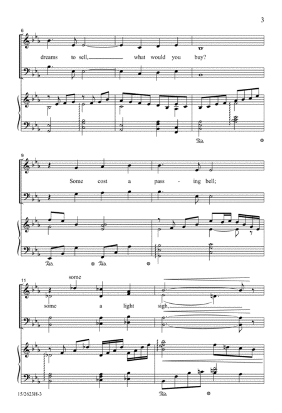 If There Were Dreams to Sell 4-Part scores gallery preview page 4