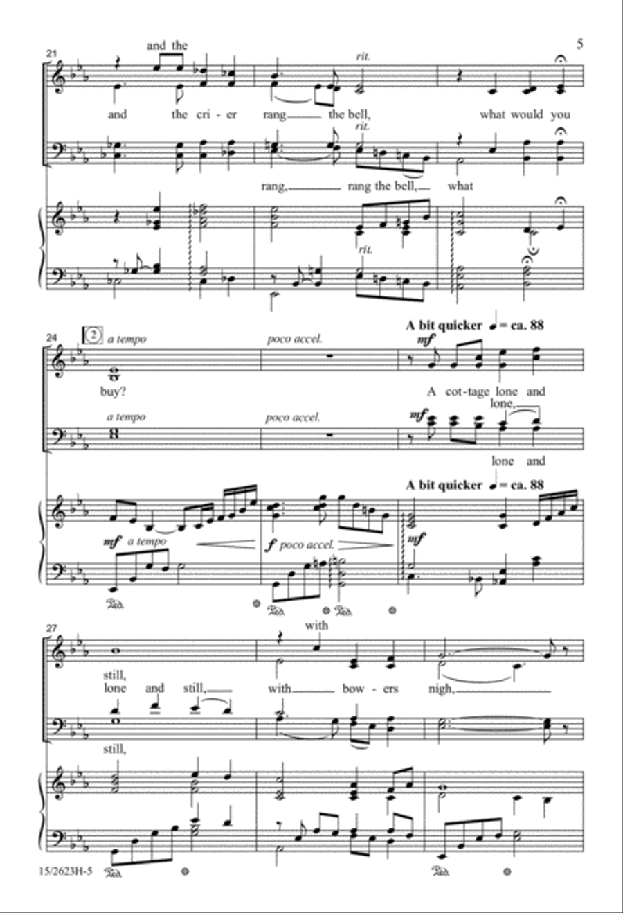 If There Were Dreams to Sell 4-Part scores gallery preview page 6