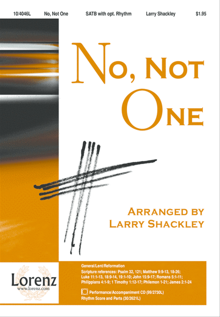 No, Not One No, Not One 4-Part scores gallery preview page 2