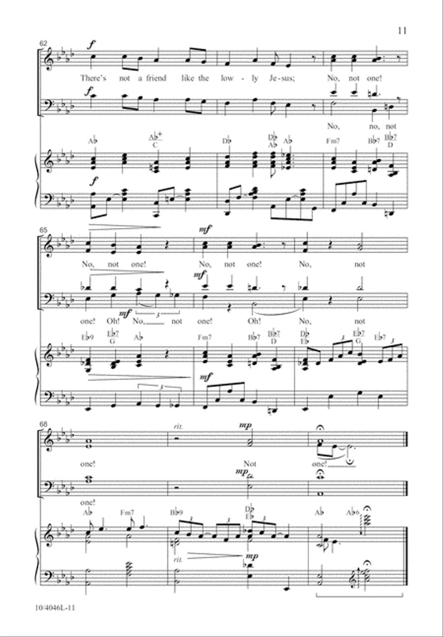 No, Not One No, Not One 4-Part scores gallery preview page 12