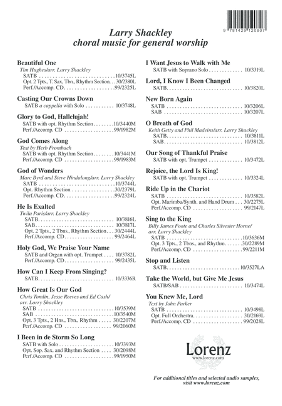 No, Not One No, Not One 4-Part scores gallery preview page 13