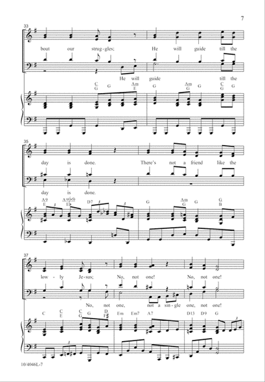 No, Not One No, Not One 4-Part scores gallery preview page 8