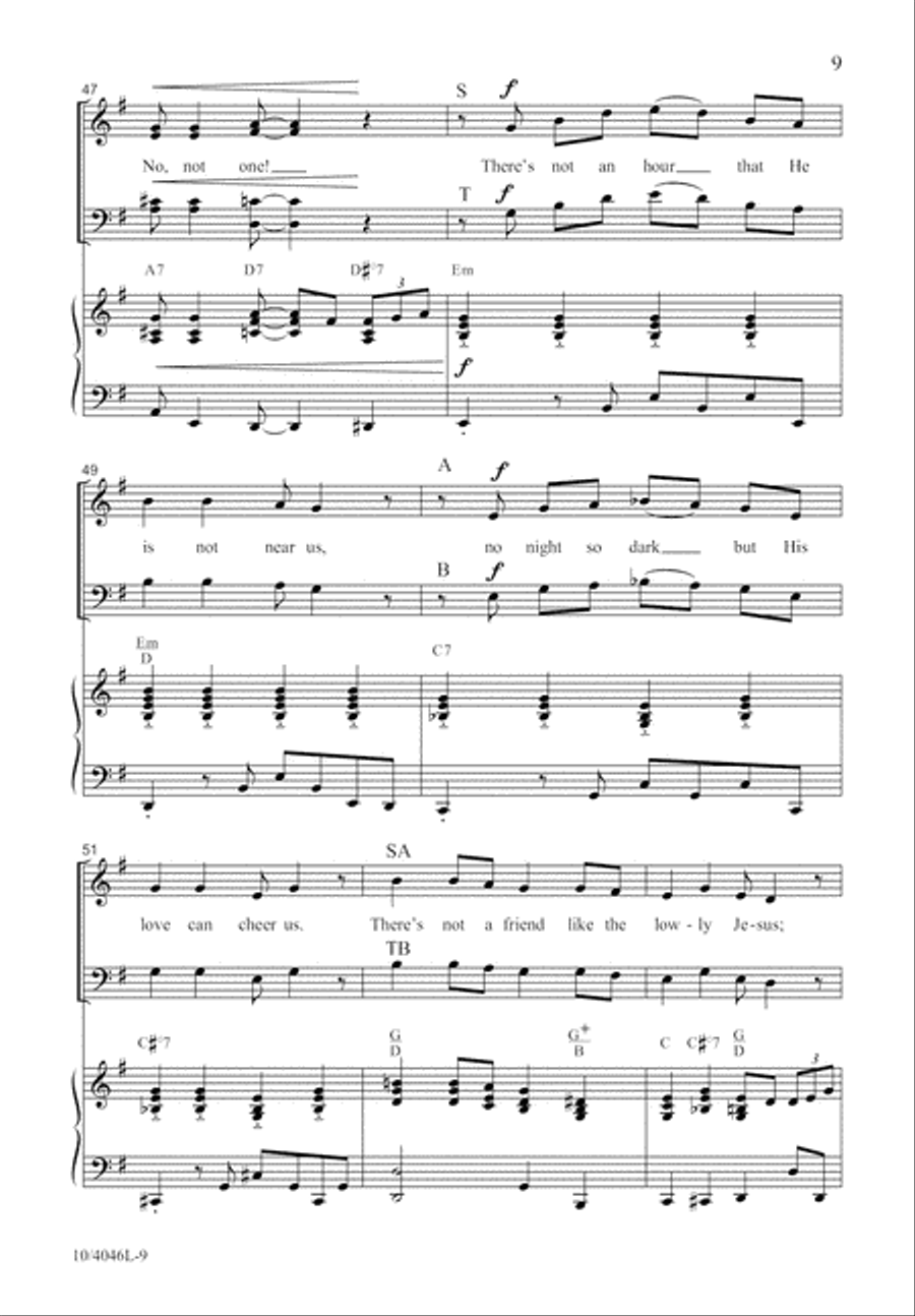No, Not One No, Not One 4-Part scores gallery preview page 10