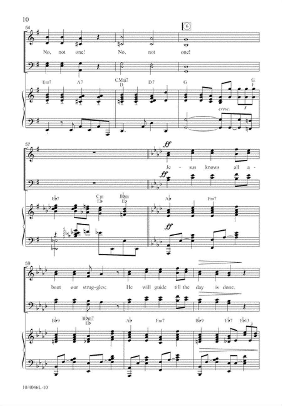 No, Not One No, Not One 4-Part scores gallery preview page 11