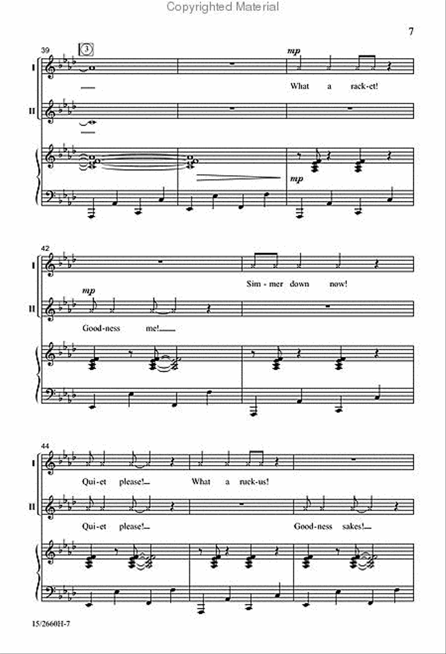 Someone's in the Kitchen! 2-Part scores gallery preview page 7