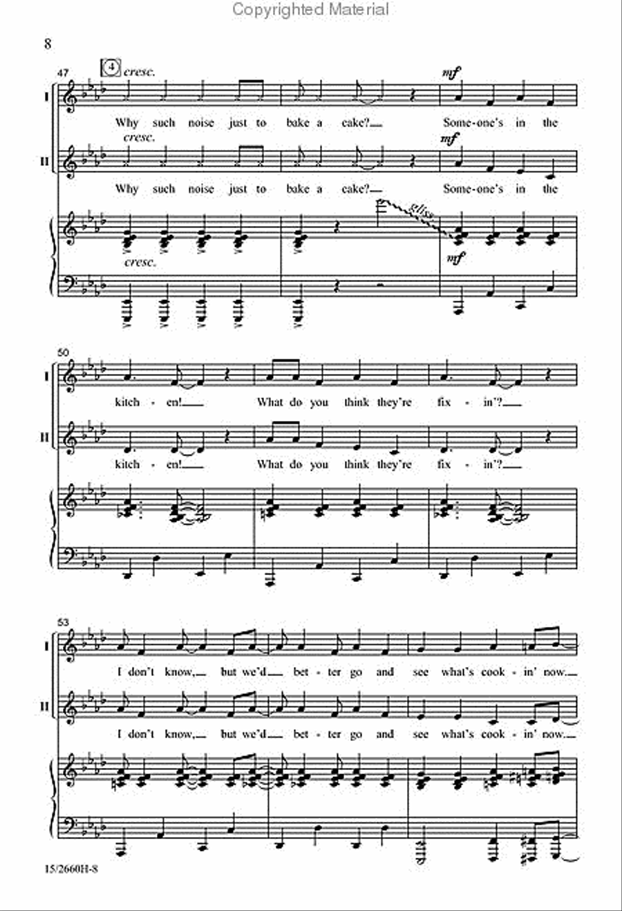 Someone's in the Kitchen! 2-Part scores gallery preview page 8