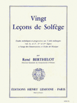 Lecons de solfege (20) en 5 cles sans accompagnement