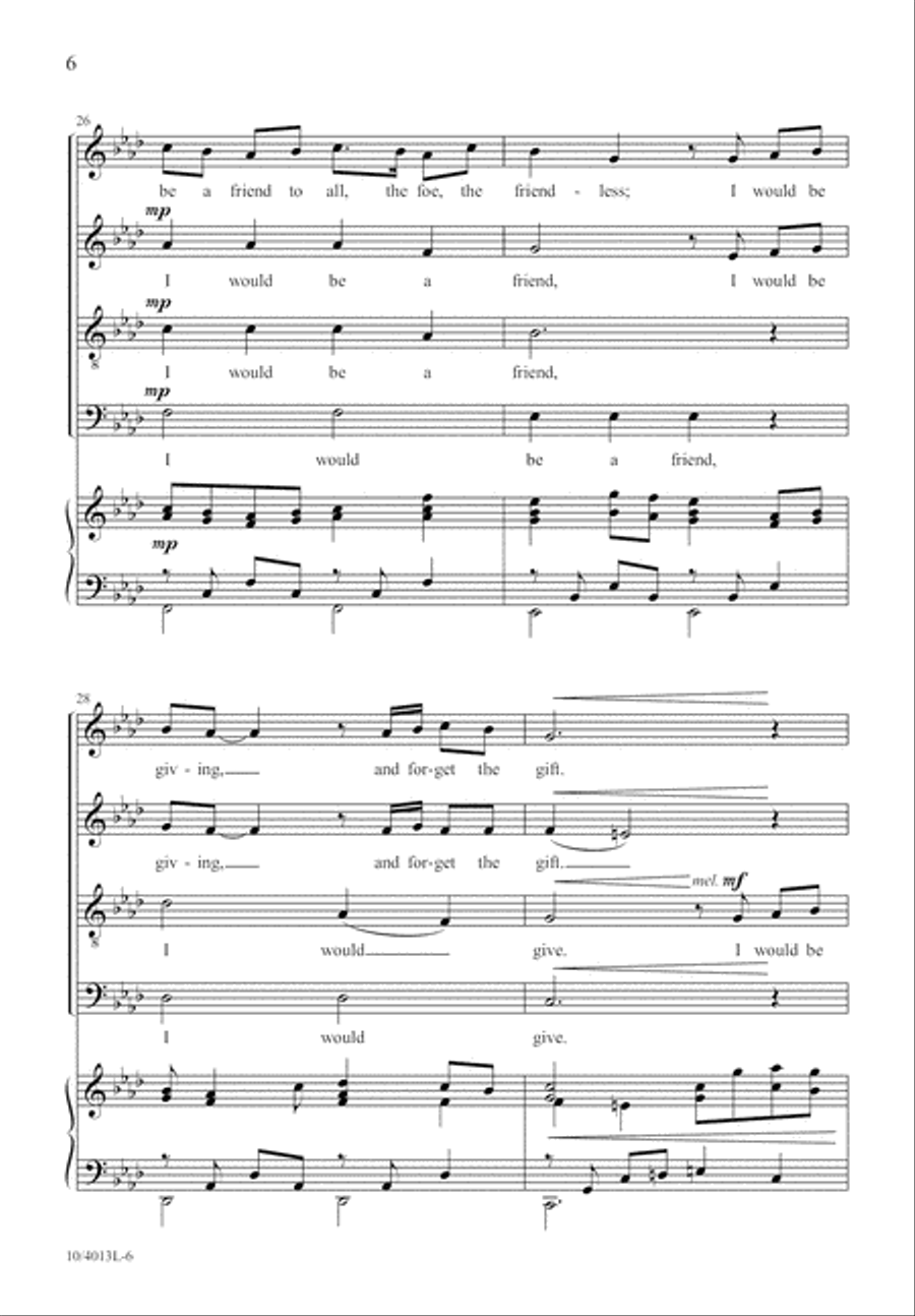 I Would Be True I Would Be True 4-Part scores gallery preview page 7