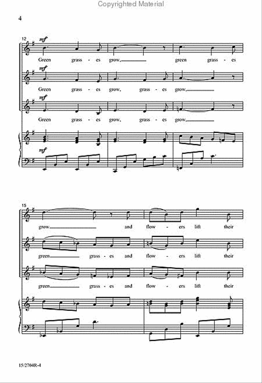 In Time of Silver Rain In Time of Silver Rain SSA scores gallery preview page 4