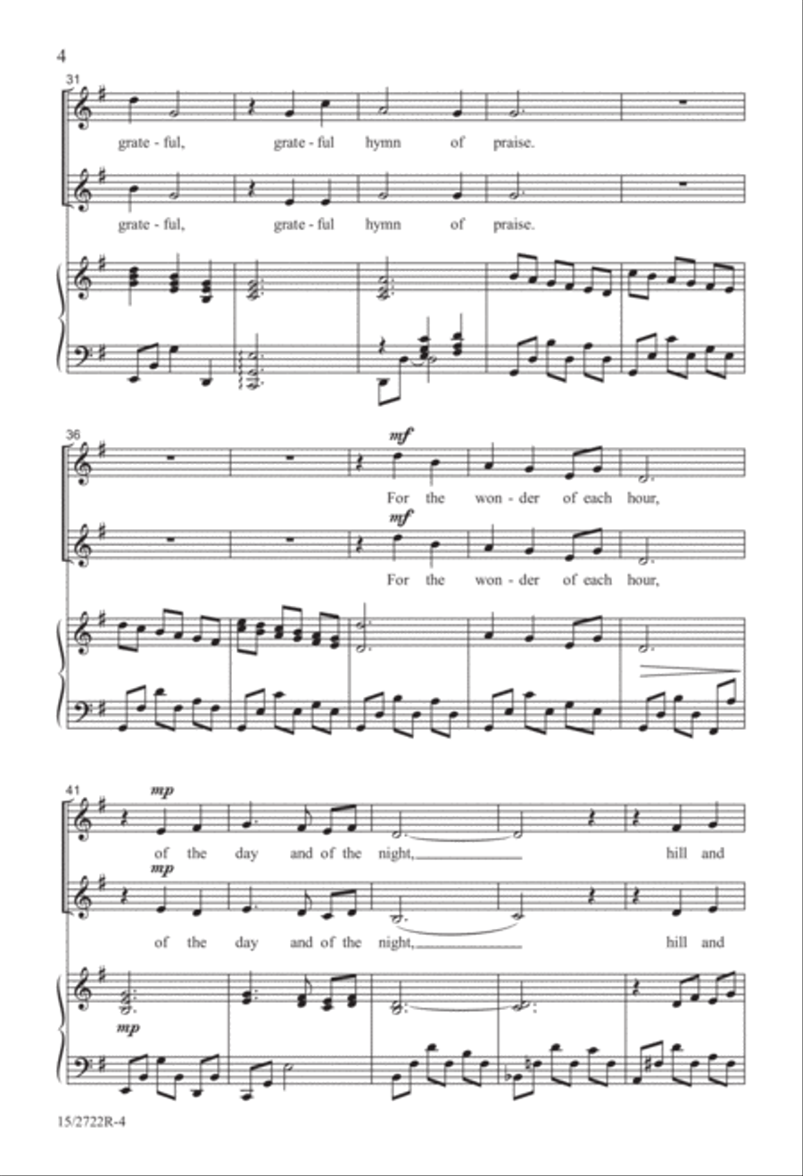 For the Beauty of the Earth SA scores gallery preview page 5