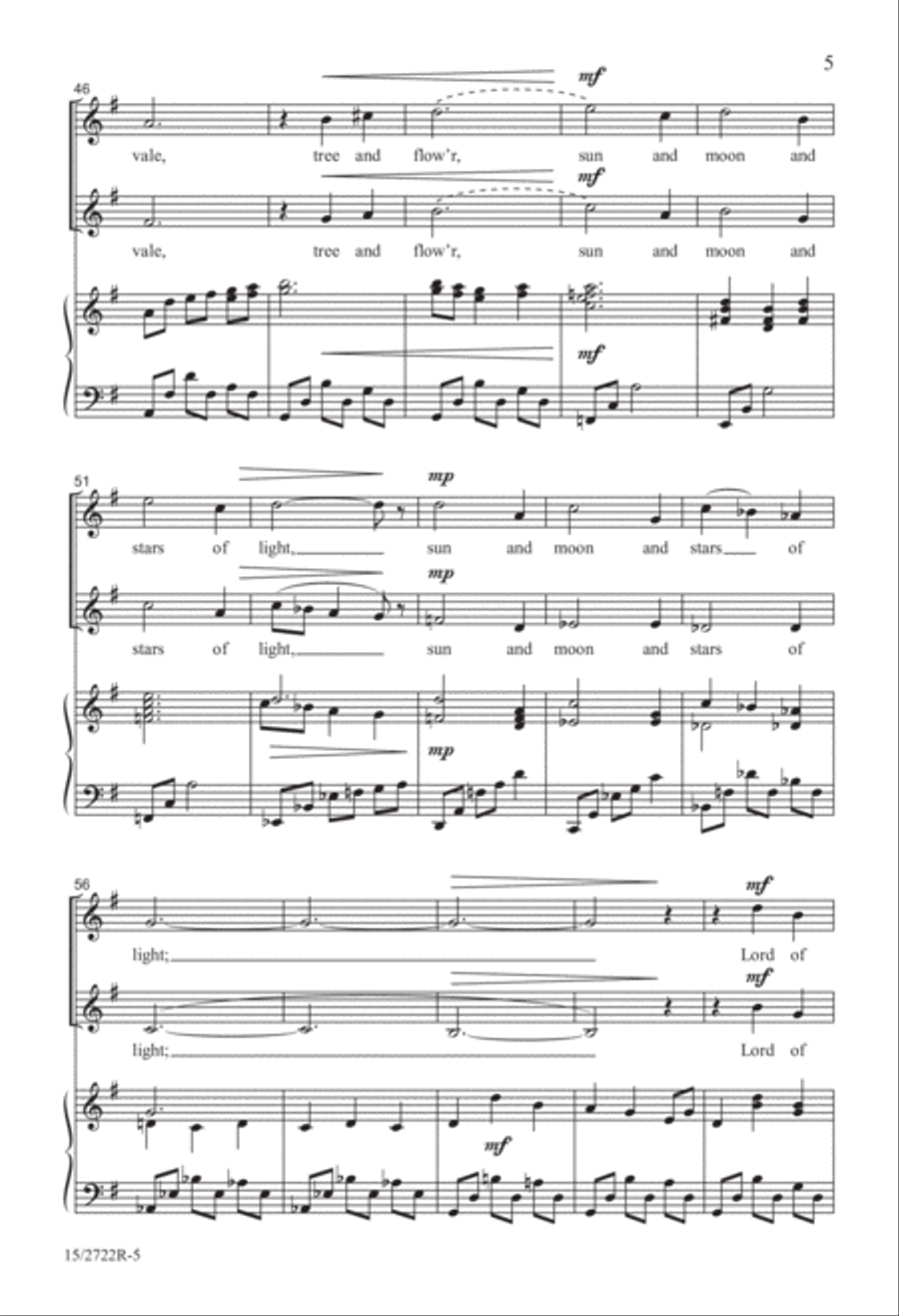 For the Beauty of the Earth SA scores gallery preview page 6