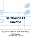 Sarabande Et Gavotte mini preview
