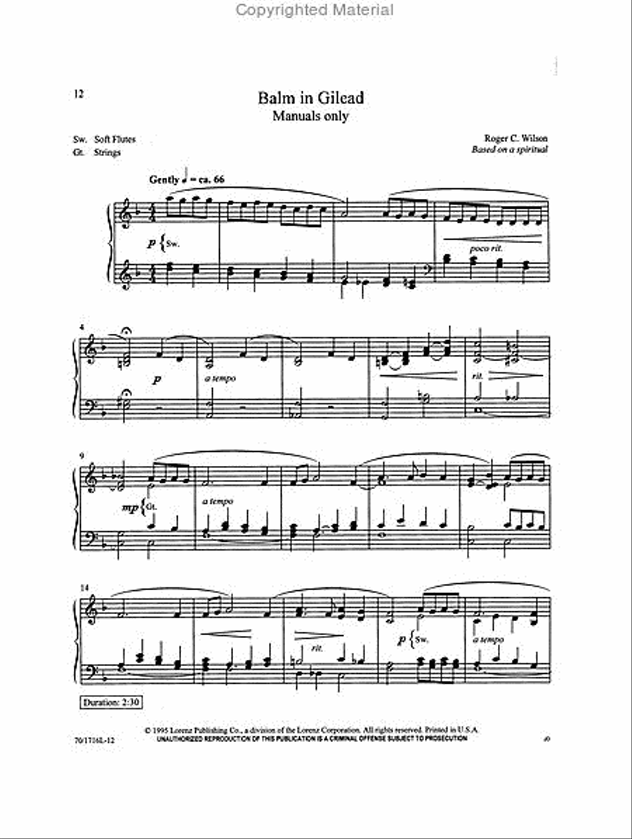 The Frantic Organist Organ Solo scores gallery preview page 3