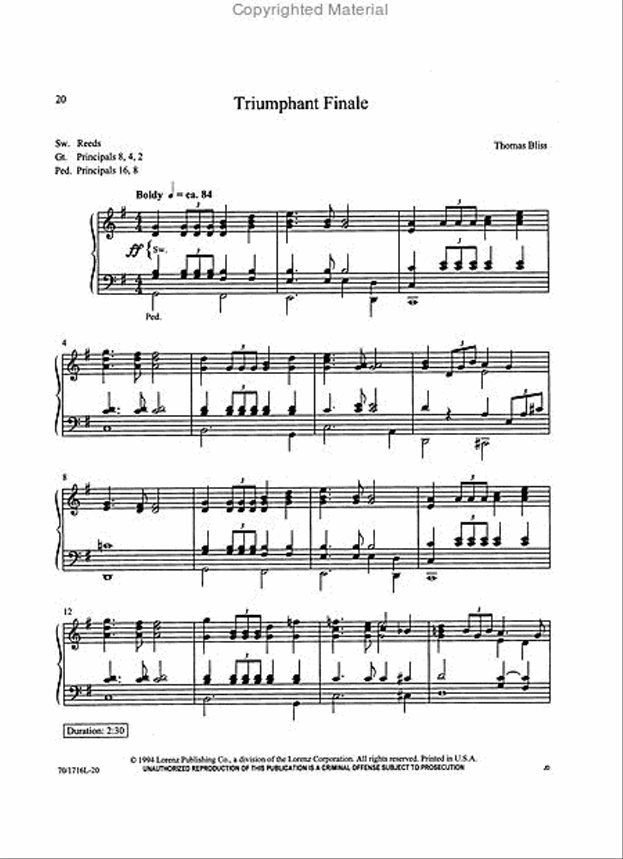 The Frantic Organist Organ Solo scores gallery preview page 4