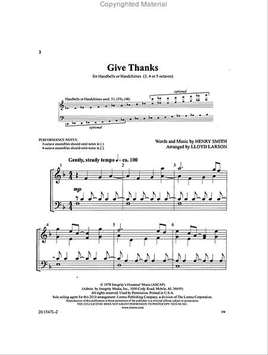 Give Thanks 5-Octaves scores gallery preview page 2