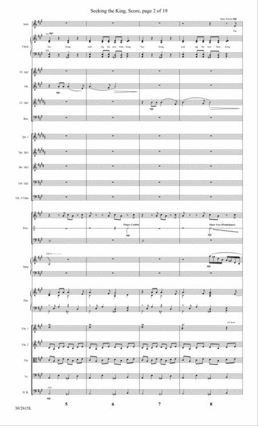 Seeking the King - Orchestral Score and Parts Choir scores gallery preview page 3