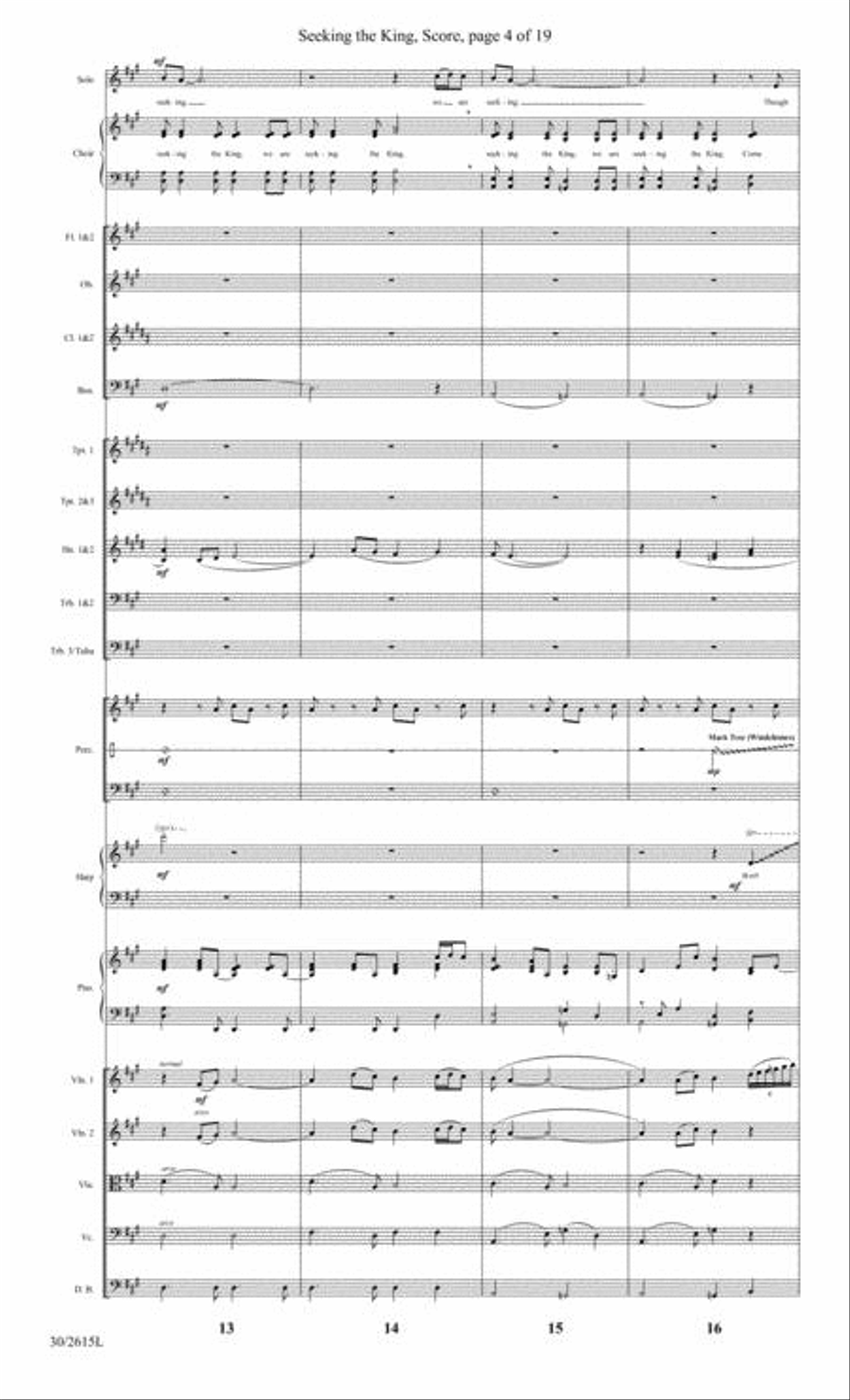 Seeking the King - Orchestral Score and Parts Choir scores gallery preview page 5