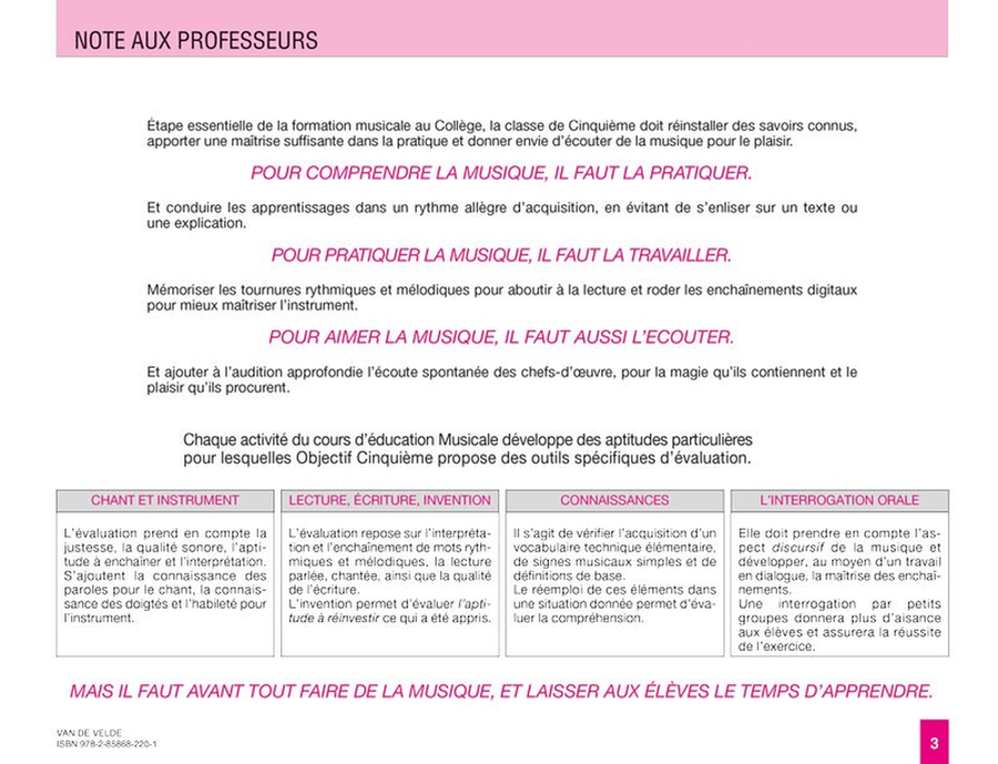 Objectif 5e Collection / Songbook - Sheet Music page 2