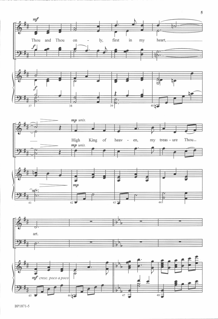 Be Thou My Vision - Hudson 4-Part scores gallery preview page 5