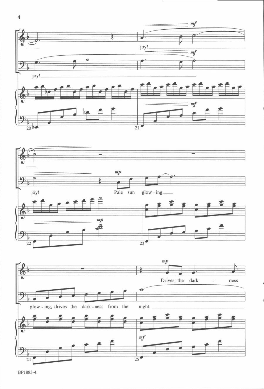 In the Morning, Joy In the Morning, Joy 4-Part scores gallery preview page 5