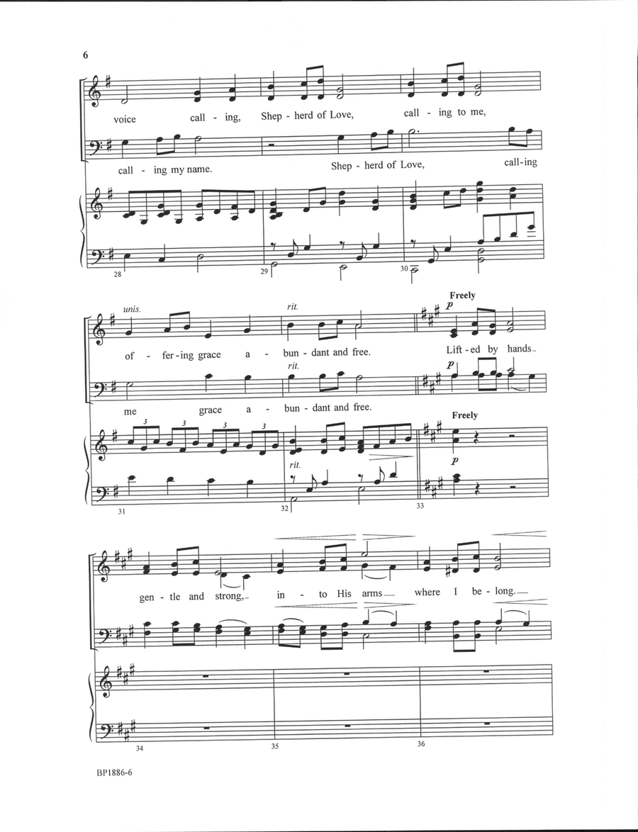 Carried By Love Carried By Love 4-Part scores gallery preview page 6