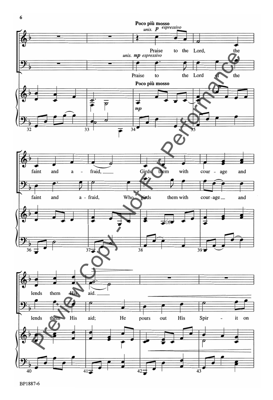 Lord of the Small - SATB Lord of the Small - SATB 4-Part scores gallery preview page 6