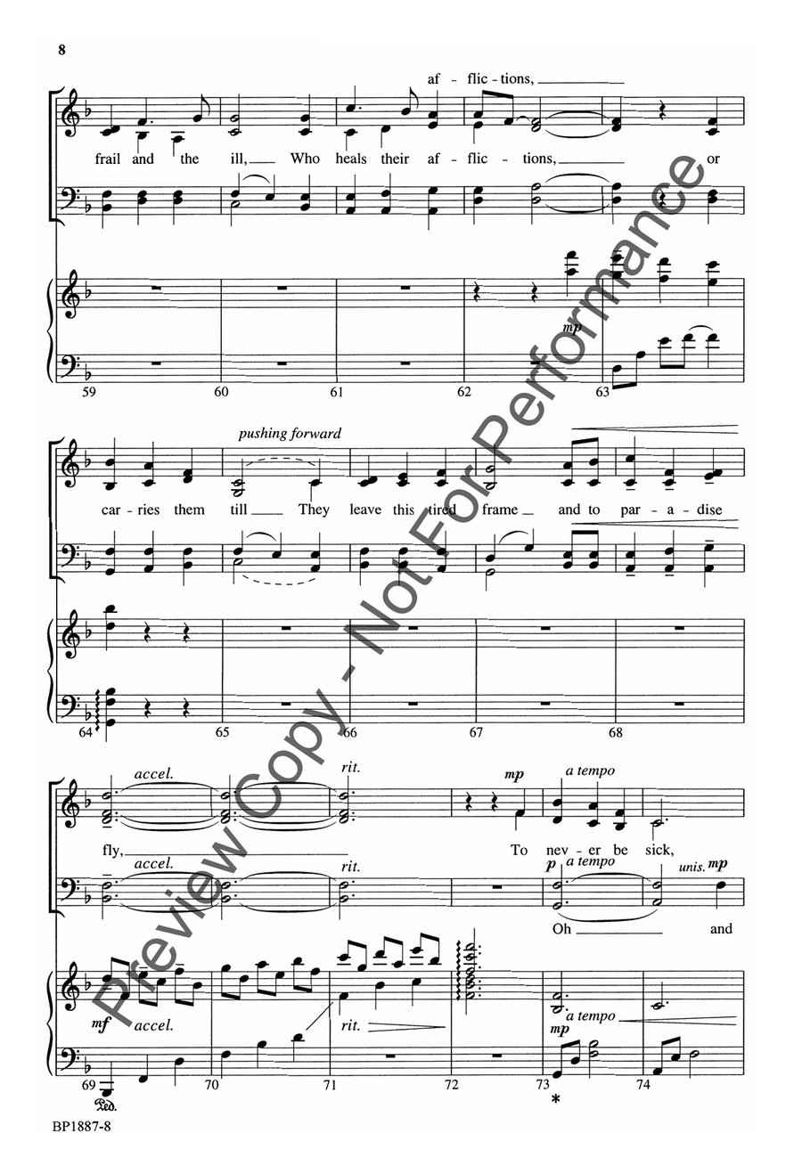 Lord of the Small - SATB Lord of the Small - SATB 4-Part scores gallery preview page 8