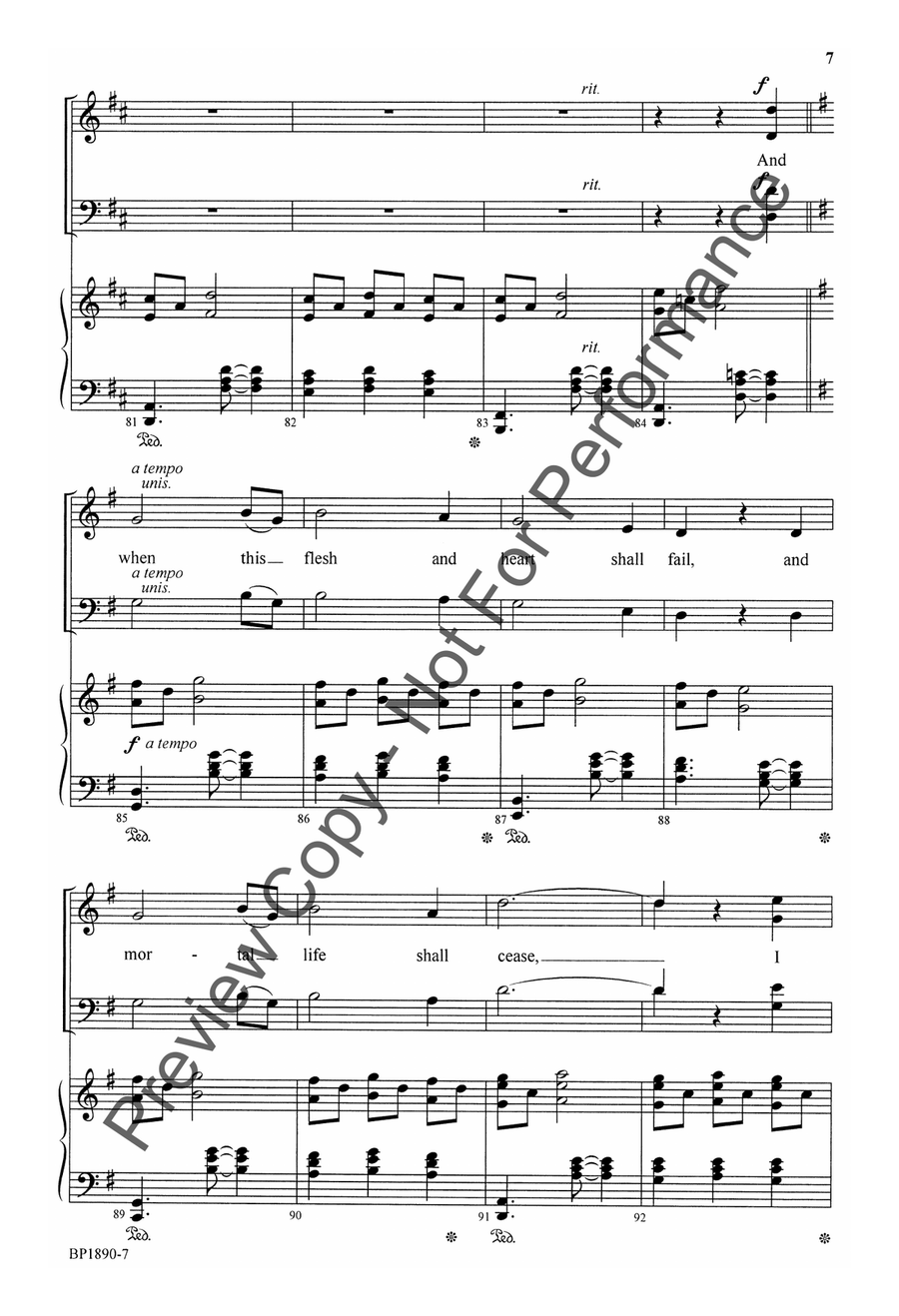 Amazing Grace - Stevenson 4-Part scores gallery preview page 8