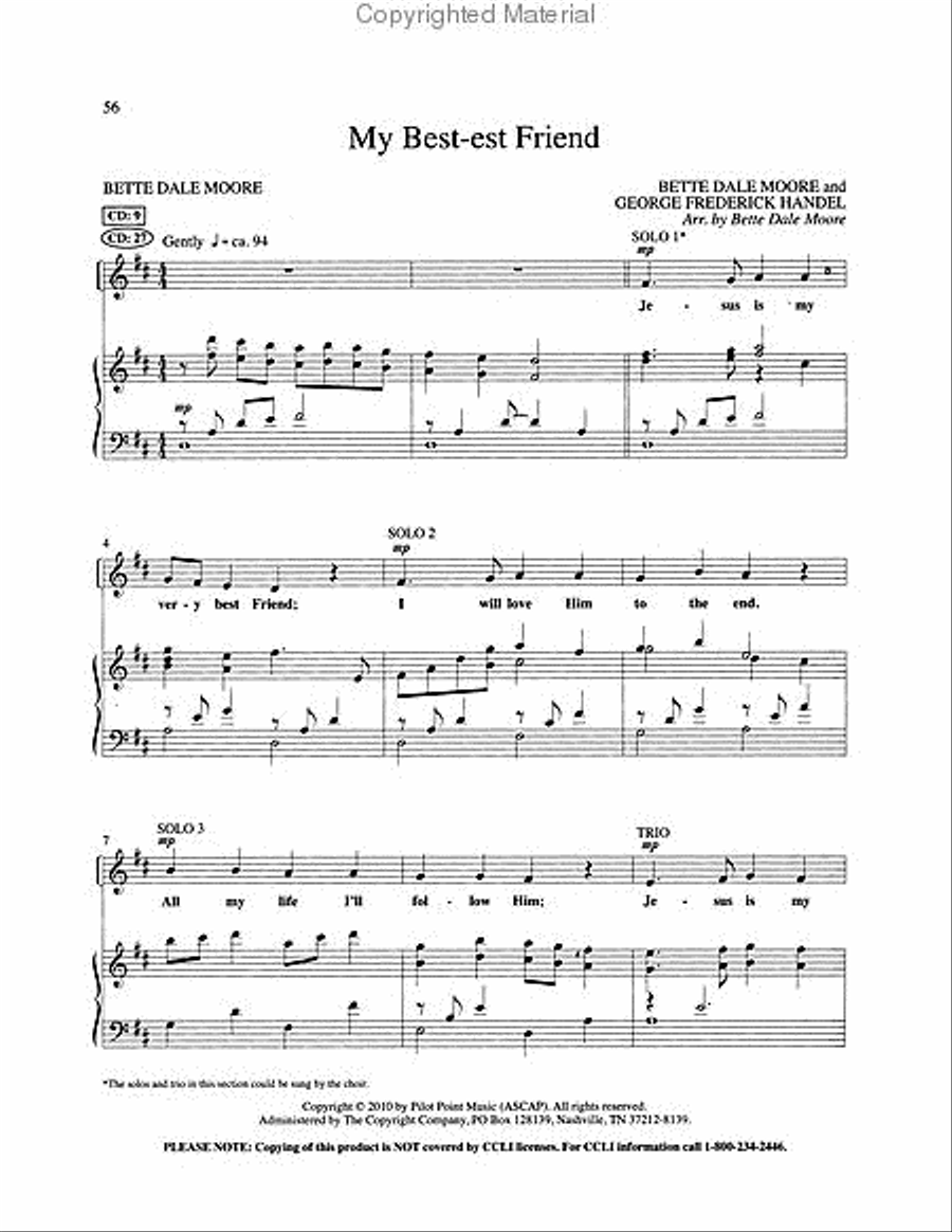 My Best-Est Friend (Book with Demo CD) Choir scores gallery preview page 3
