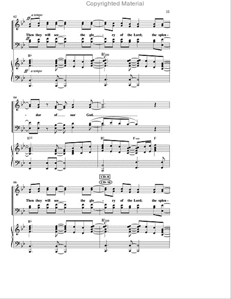 Your God Will Come (Anthem) 4-Part scores gallery preview page 2