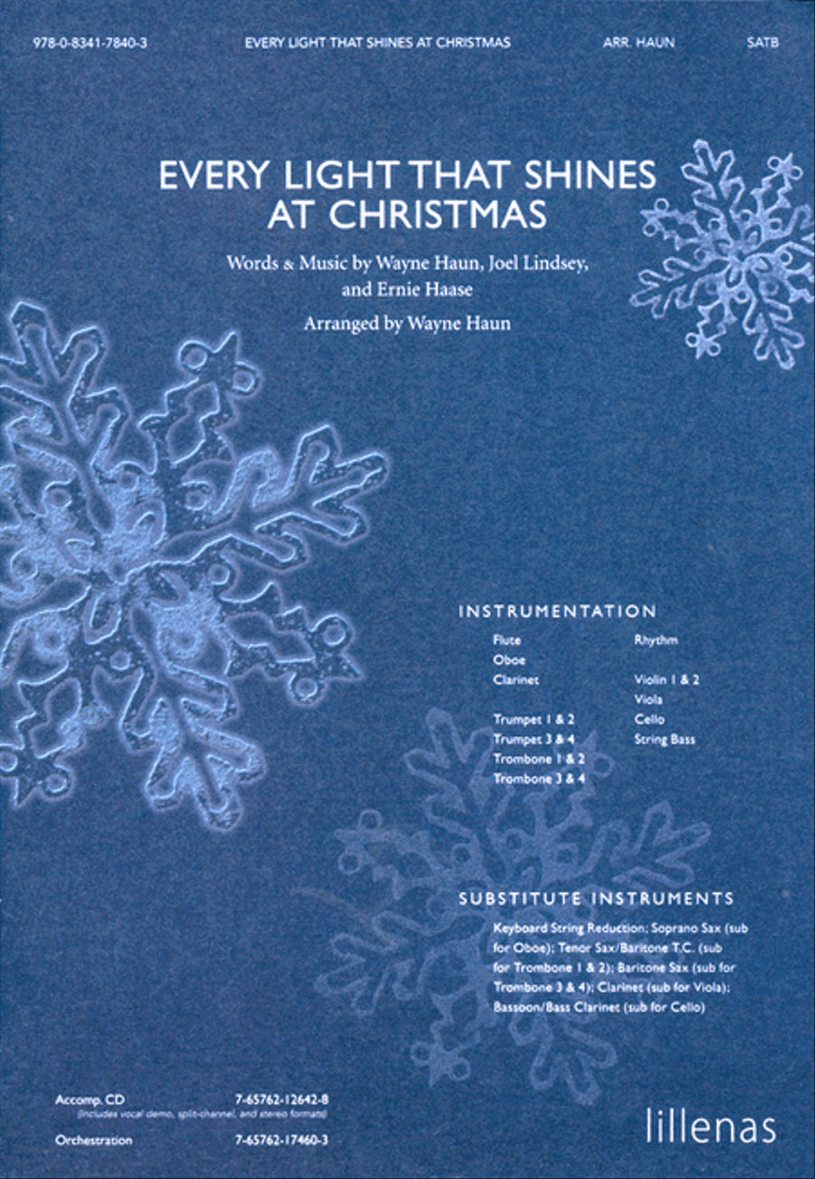 Every Light That Shines At Christmas (Anthem) 4-Part scores gallery preview page 1
