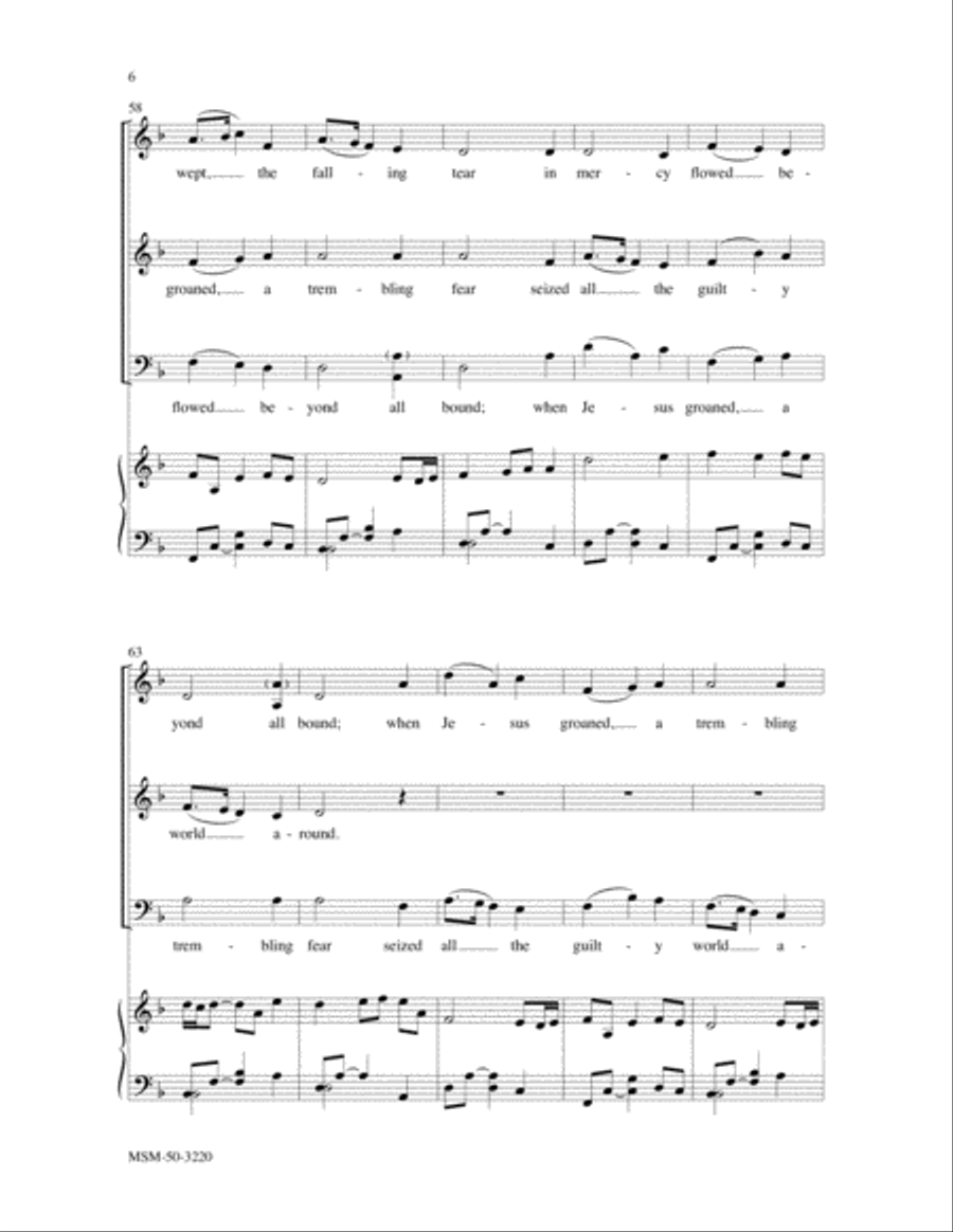 When Jesus Wept When Jesus Wept 4-Part scores gallery preview page 4