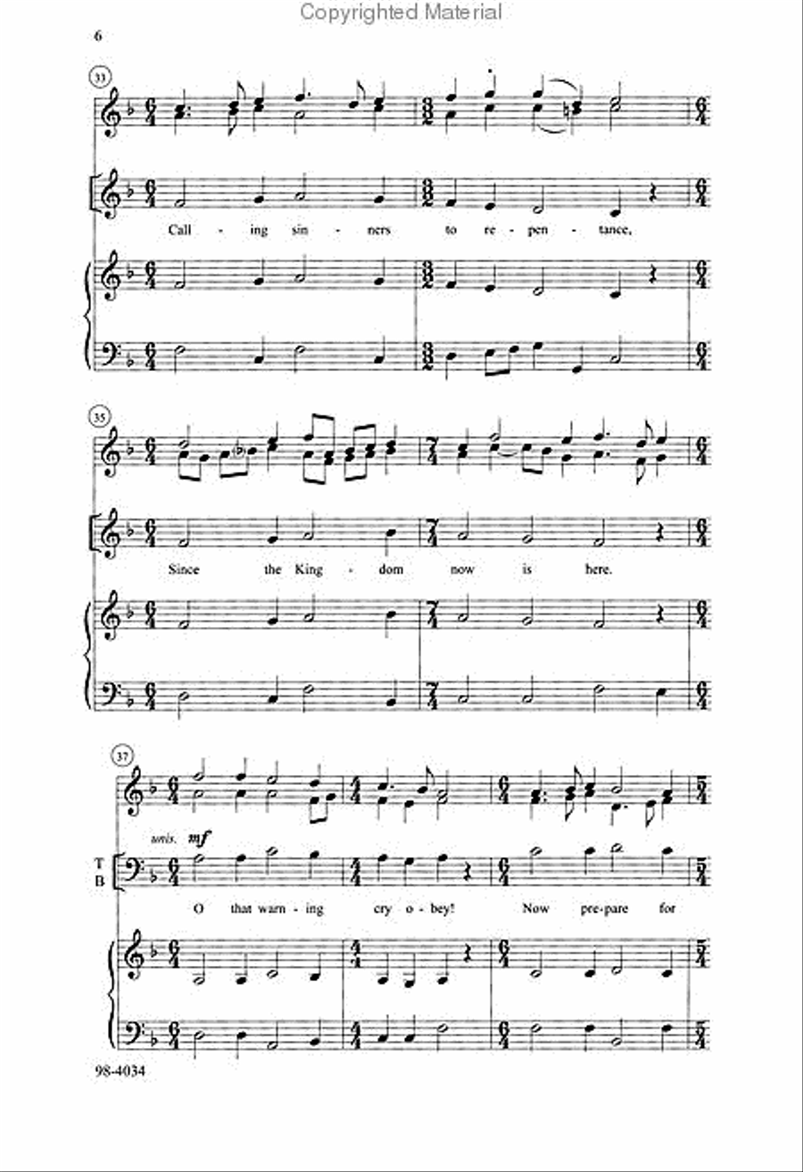 Comfort, Comfort Ye My People (deSilva) Choir scores gallery preview page 3