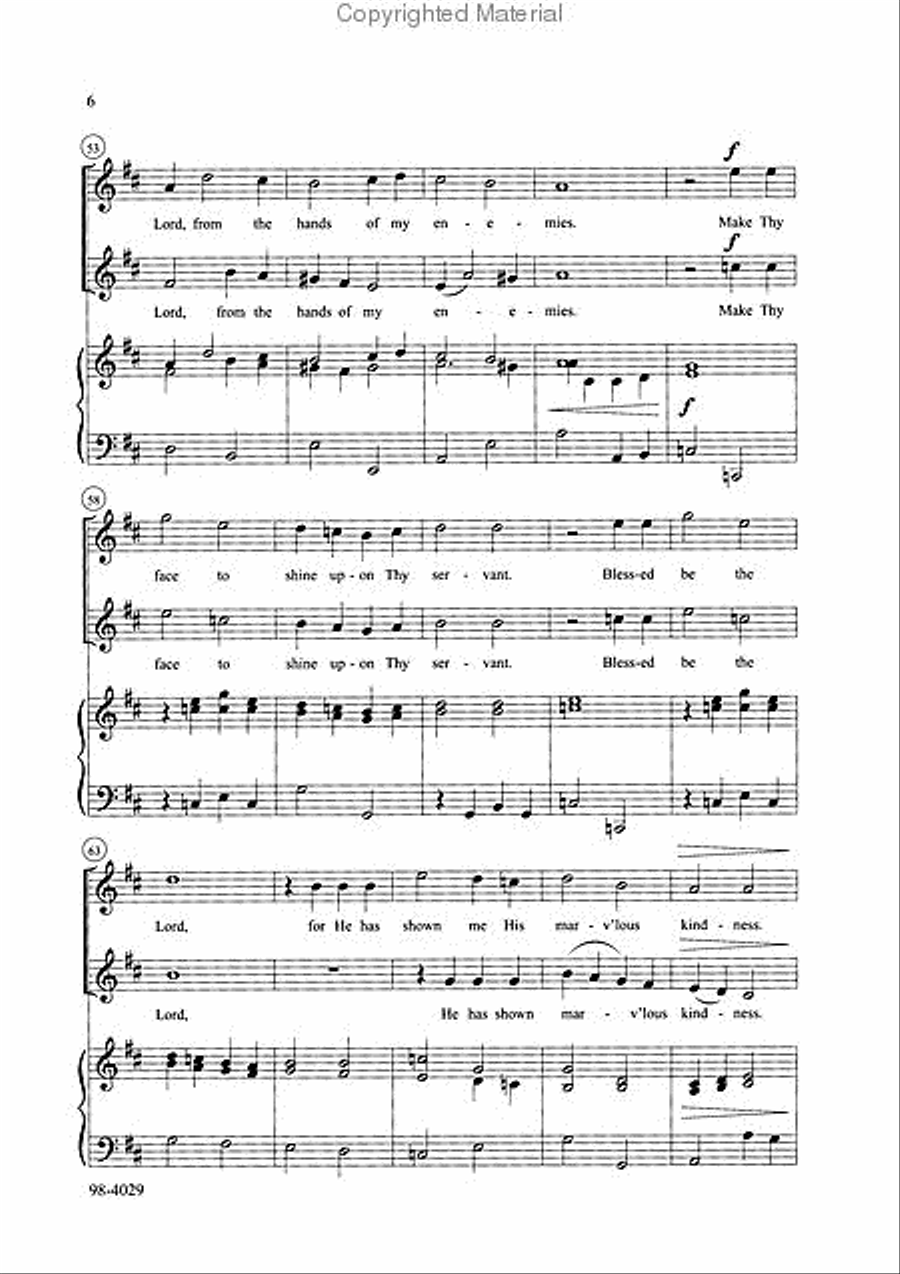 In Thee, O Lord, I Put My Trust Choir scores gallery preview page 3