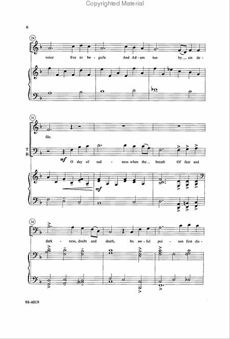 The Tree of Life (von Kampen) Choir scores gallery preview page 3