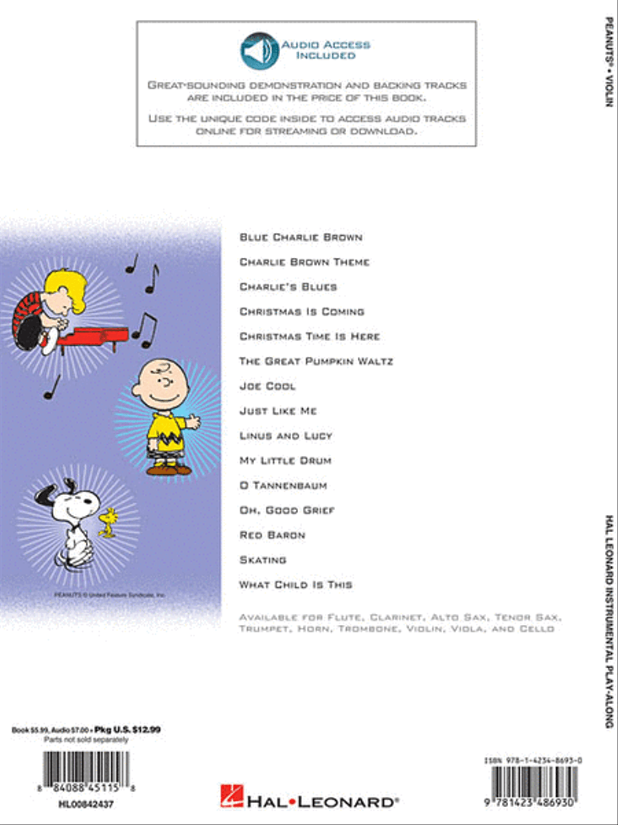 Peanuts(TM) Violin Solo scores gallery preview page 2