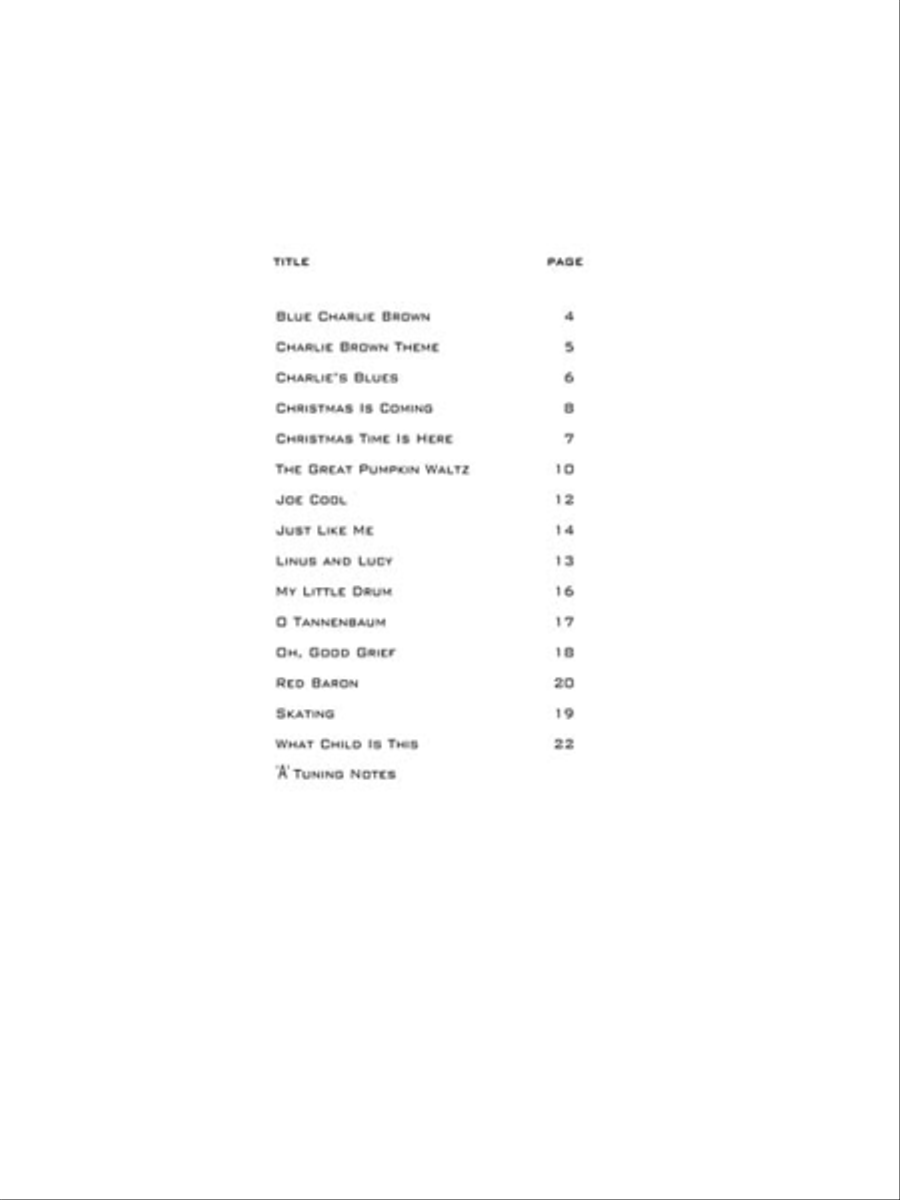 Peanuts(TM) Violin Solo scores gallery preview page 3