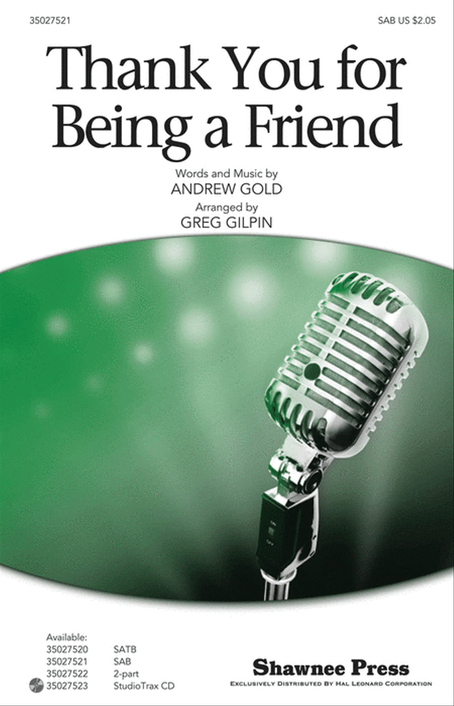 Thank You for Being a Friend 3-Part scores gallery preview page 1